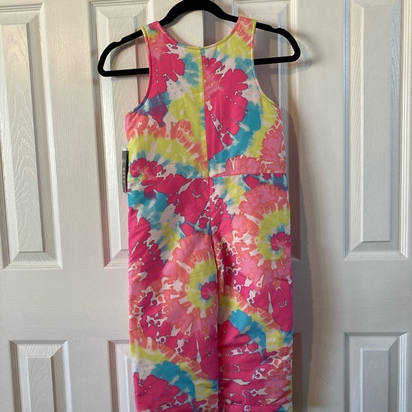The Children’s Place Girls Abstract Print Snow Overalls Size 4T New With Tags - Picture 10 of 11
